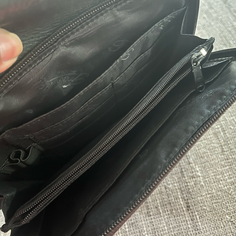 Fossil Leather Purse With Built In Wallet - image 3